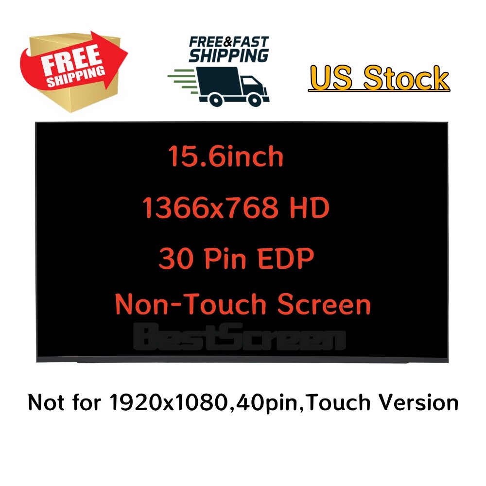 For Dell N156bga-e53 Rev.c1 07xmdT LAPTOP Screen 1366x768 HD 15.6'' 30Pins Panel