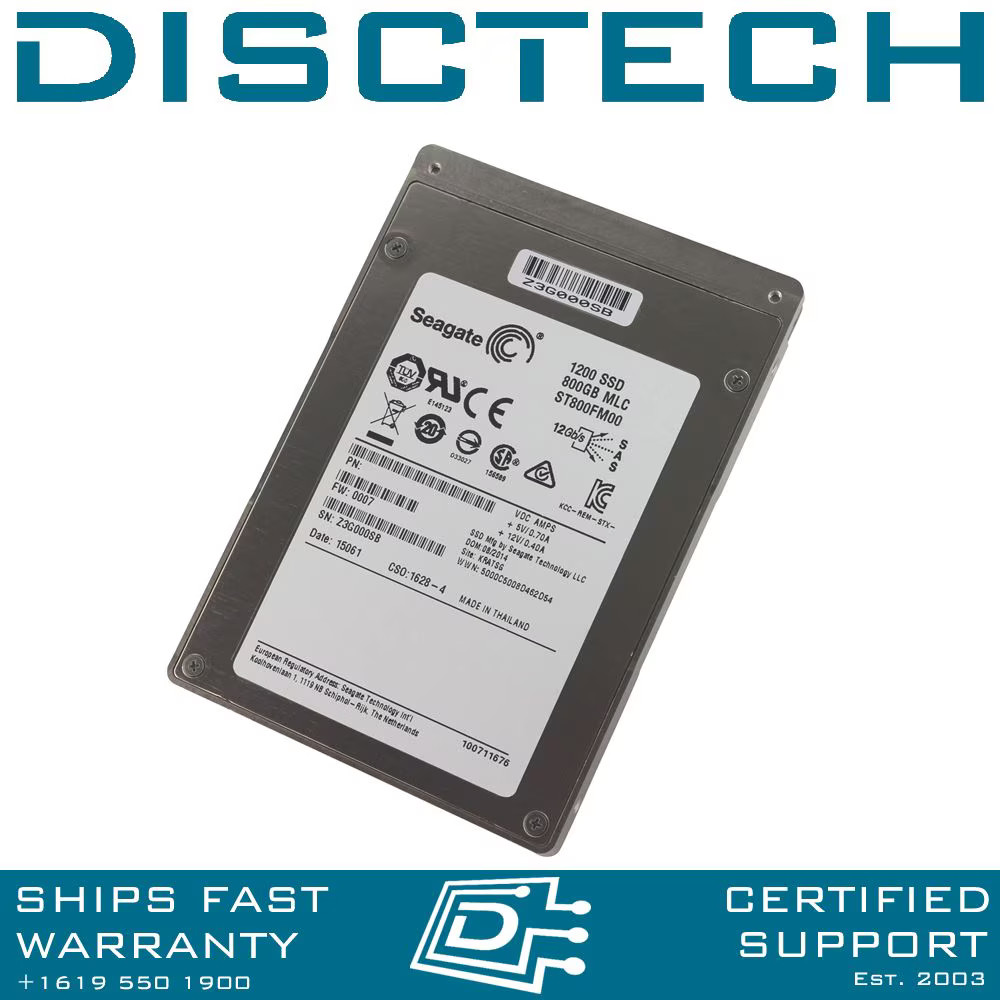 Seagate ST800FM0053 SAS SDD 800GB 2.5" Enterprise 12Gbps MLC