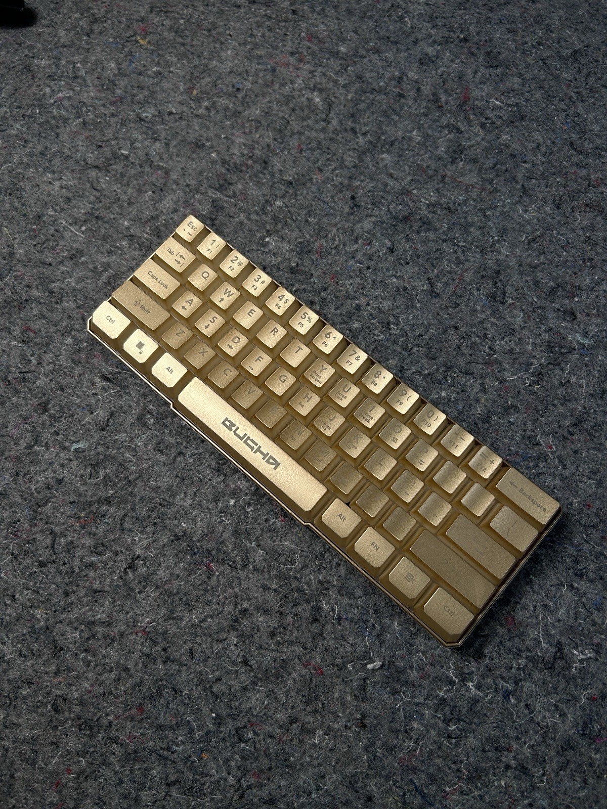 Bugha Limited Edition Gold LED Gaming 60% Keyboard GA-0043-Gold 