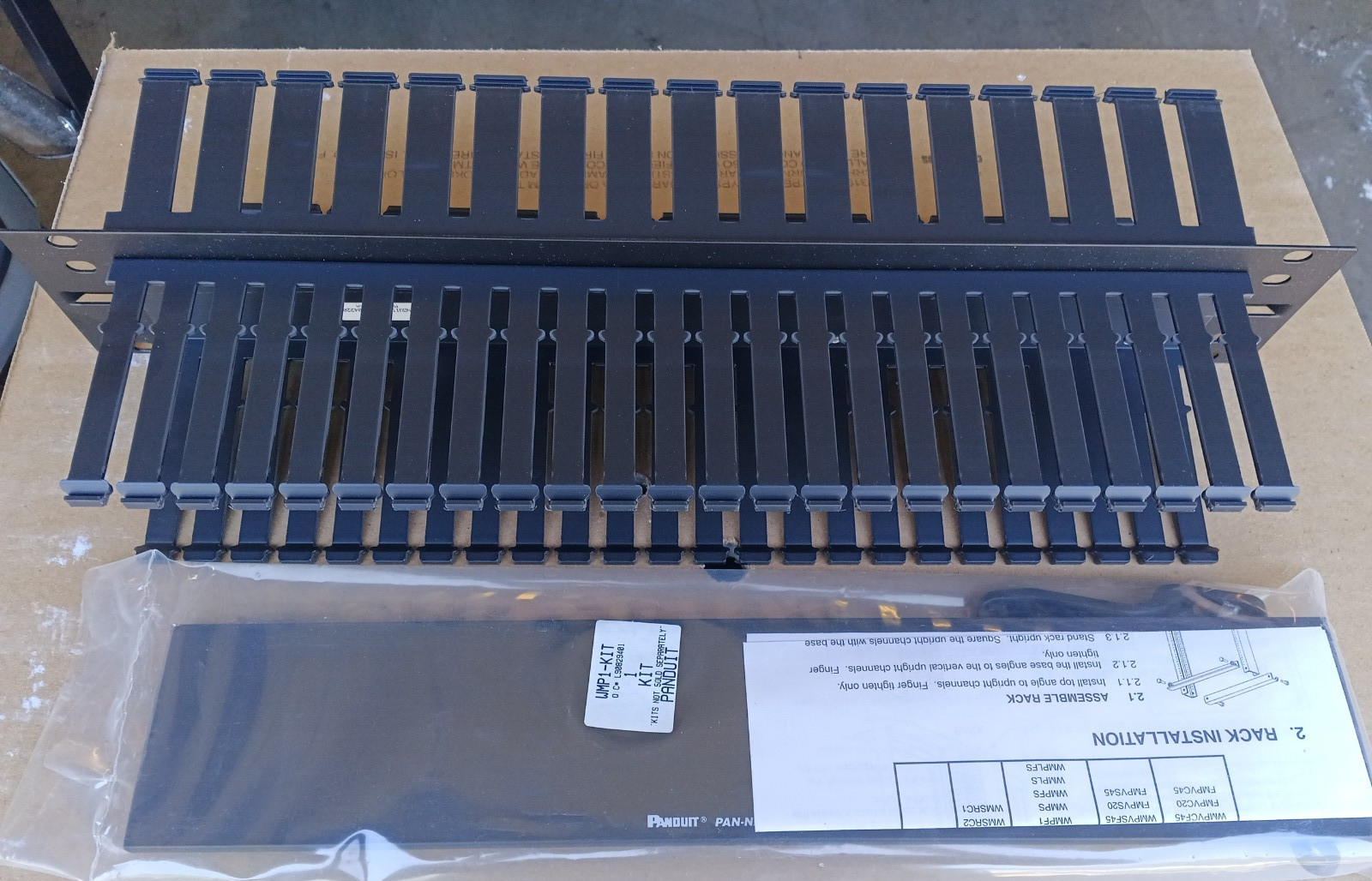 Panduit Patchlink WMP1 Horizontal Cable Manager 19" Front & Rear 2RU