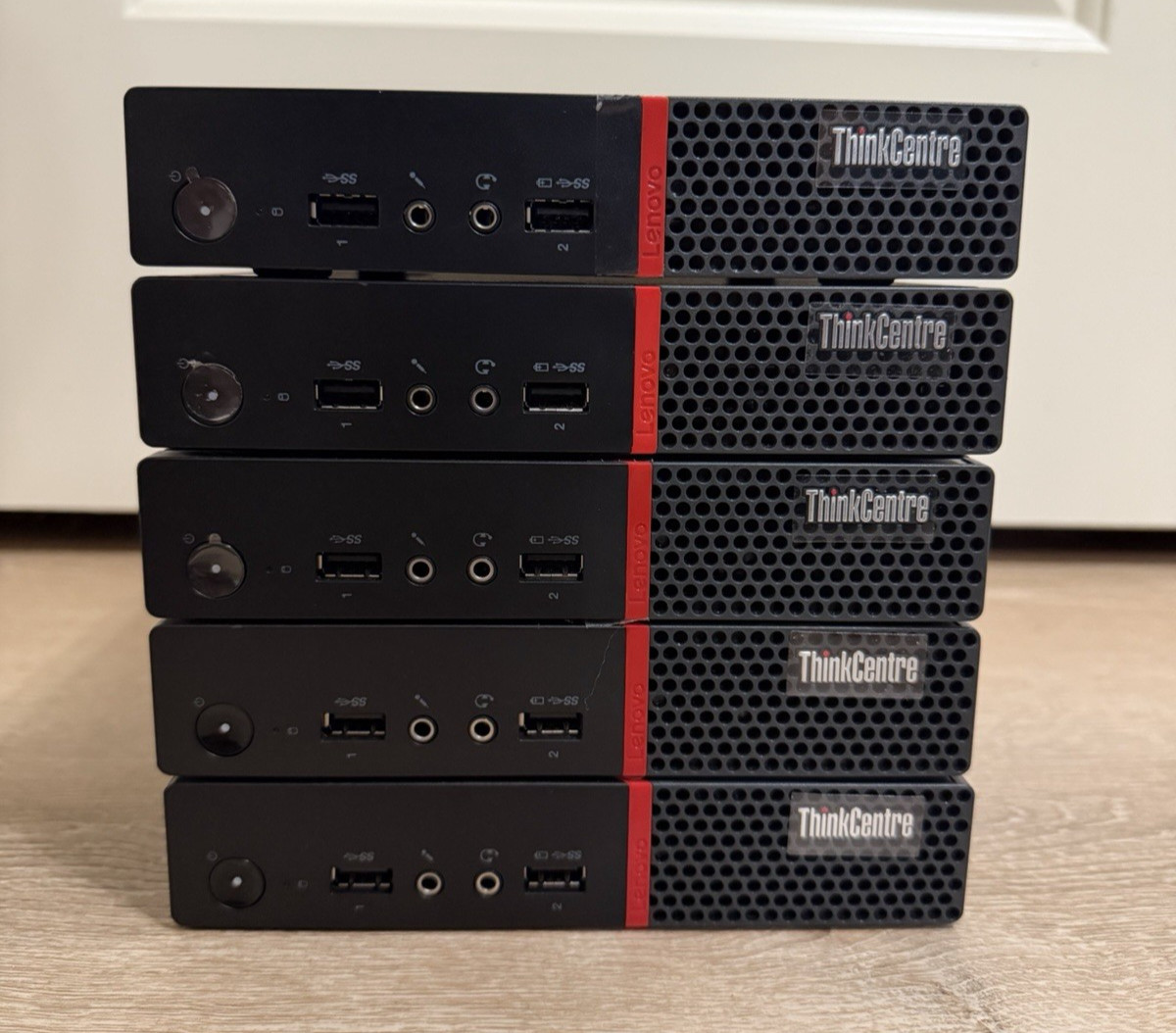 Lenovo M715q AMD Pro Quad Core 512GB SSD 8GB RAM Win10Pro-Lot of 5 Mini Desktops
