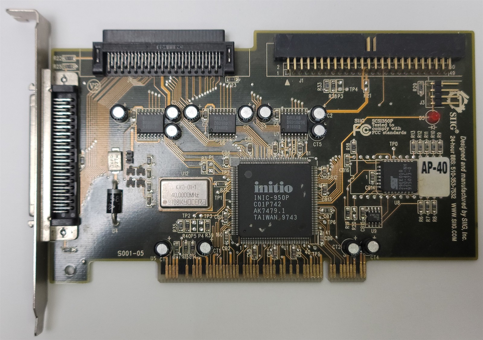 SIIG SC-PS4012 SCSI Adapetr Controller , PCI
