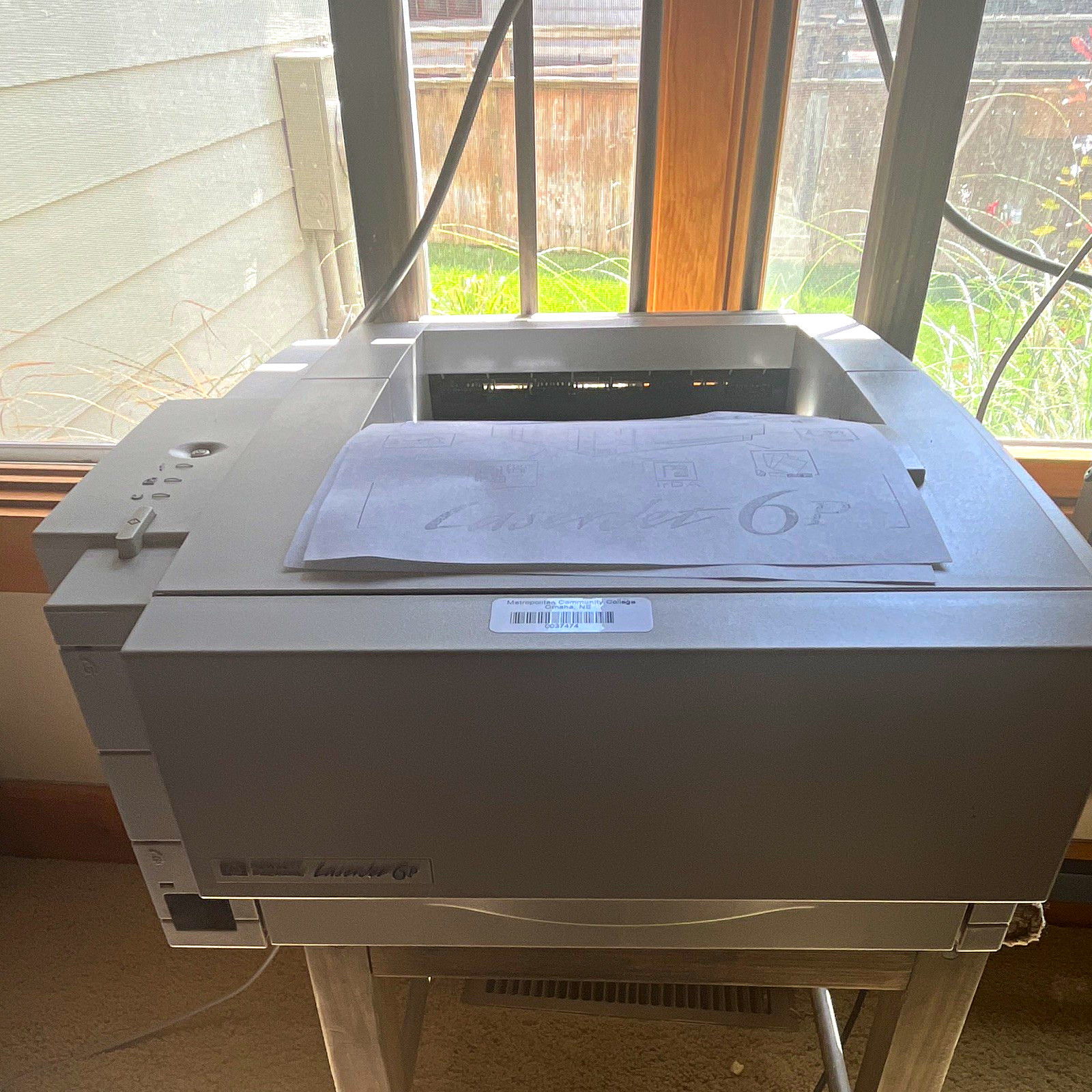 HP LaserJet 6P Black & White Laser Printer 600 DPI 8 ppm 2MB IrDA Tested Works