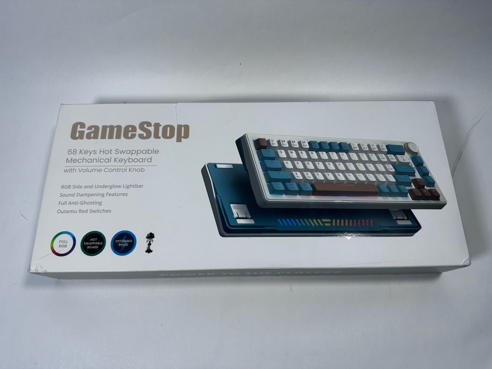 K110 GameStop 68% Wired Mechanical Hot Swappable Keyboard - GOOD USED CONDITION