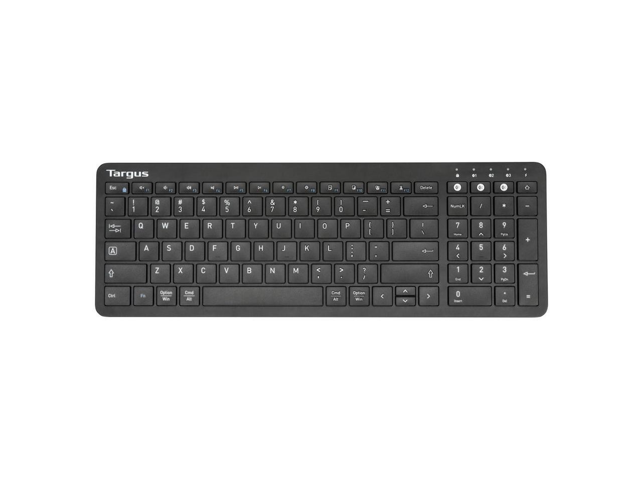 Targus Midsize Multi-Device Bluetooth Antimicrobial Keyboard - Wireless