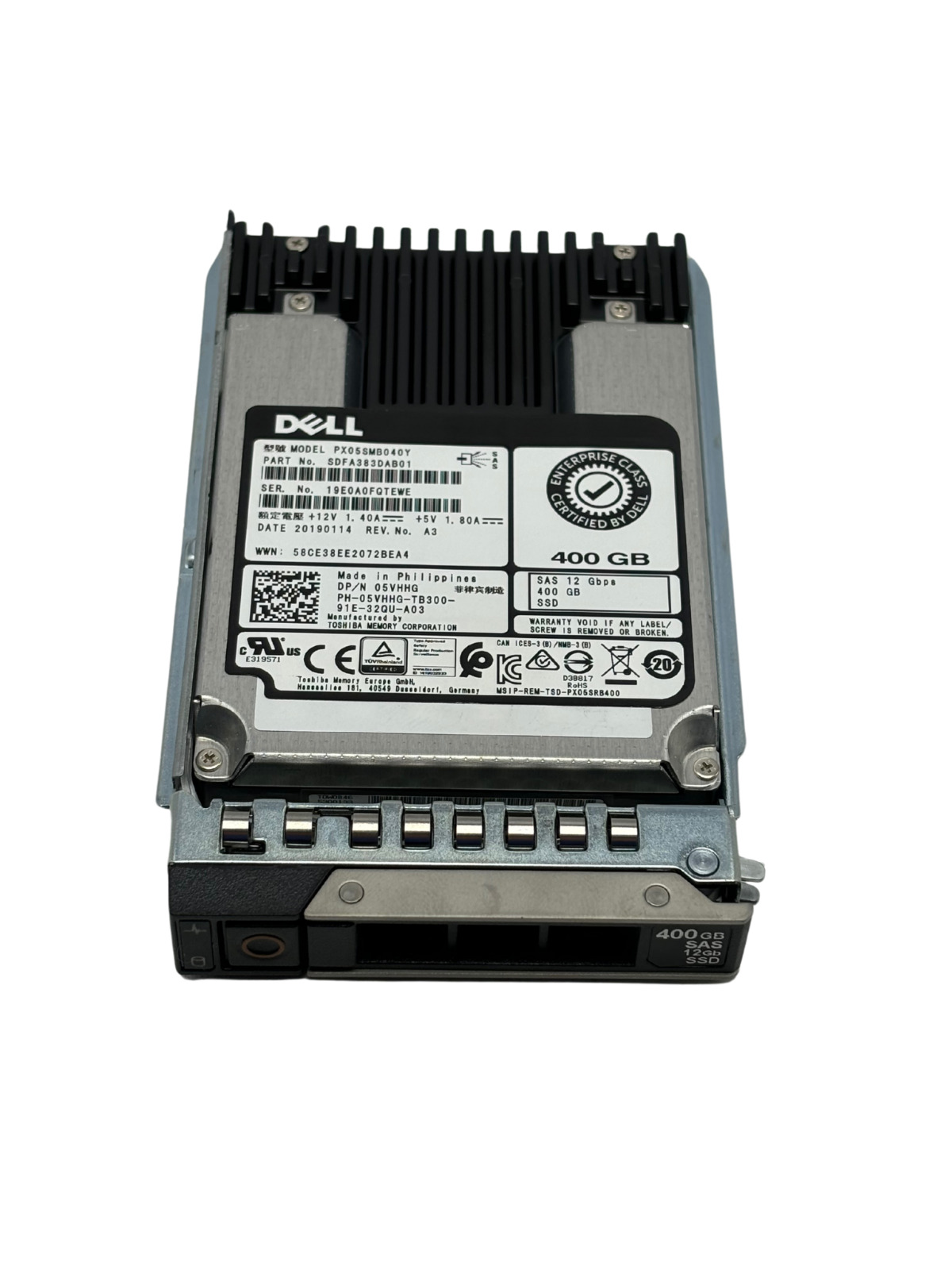 Dell 5VHHG 400GB 12Gbps WI 2.5\