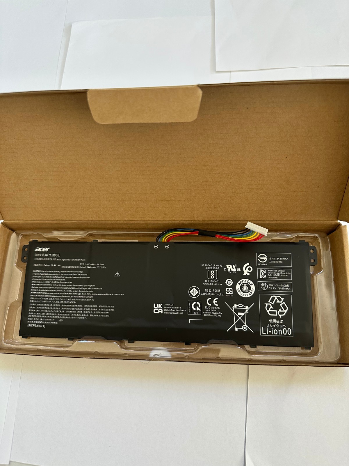 New Genuine AP19B5L Battery For Acer Aspire 5 A515-43 A515-55 Swift 3 SF314-42