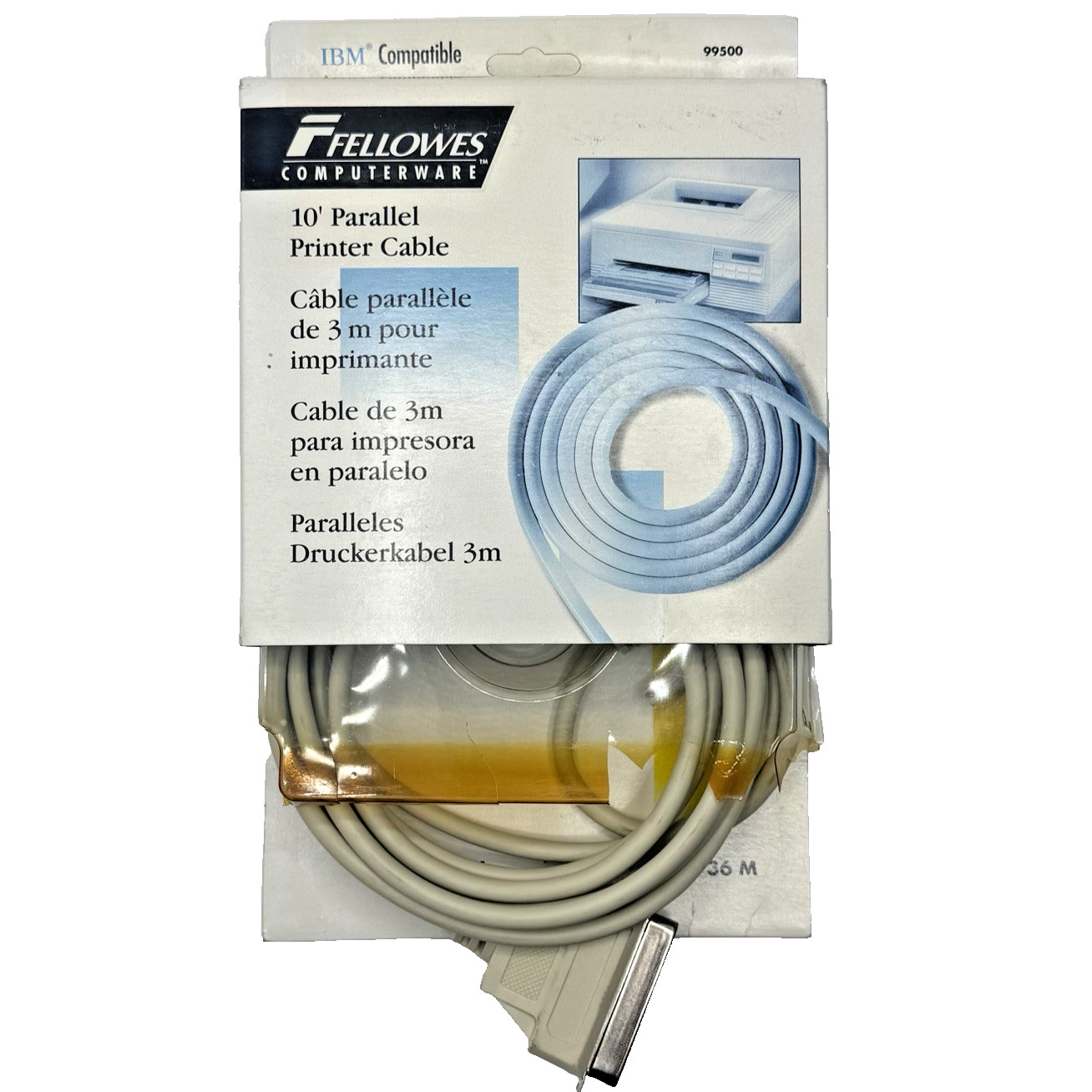 OEM Genuine IBM 10’ FT PARALLEL PRINTER CABLE DB25 M to Centronics 36 M