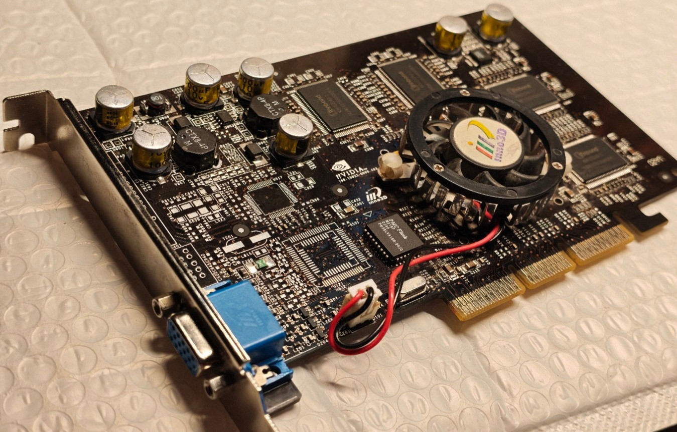 Classic 128-Bit AGP 3D CARD Inno3D NVIDIA GeFORCE2 GTS NV15 64 MB DDR RAM