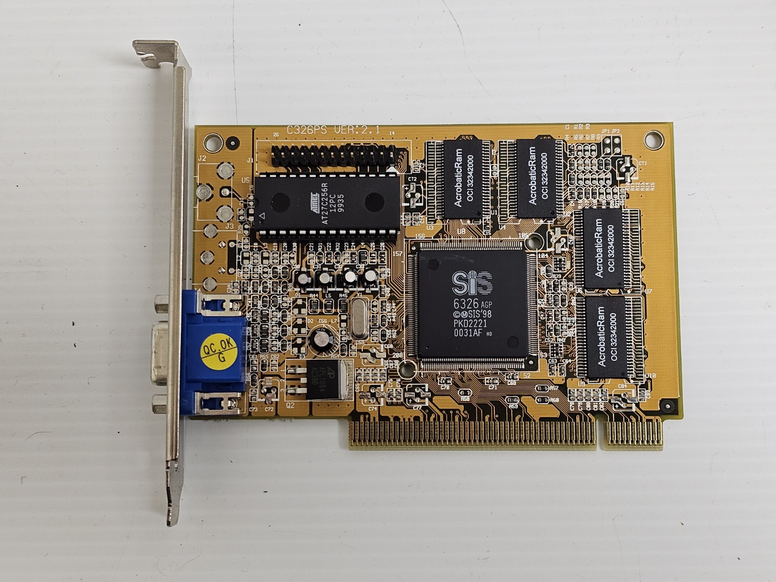 SiS 6326 AGP VGA Video Graphics Card Vintage Retro GPU Windows 98