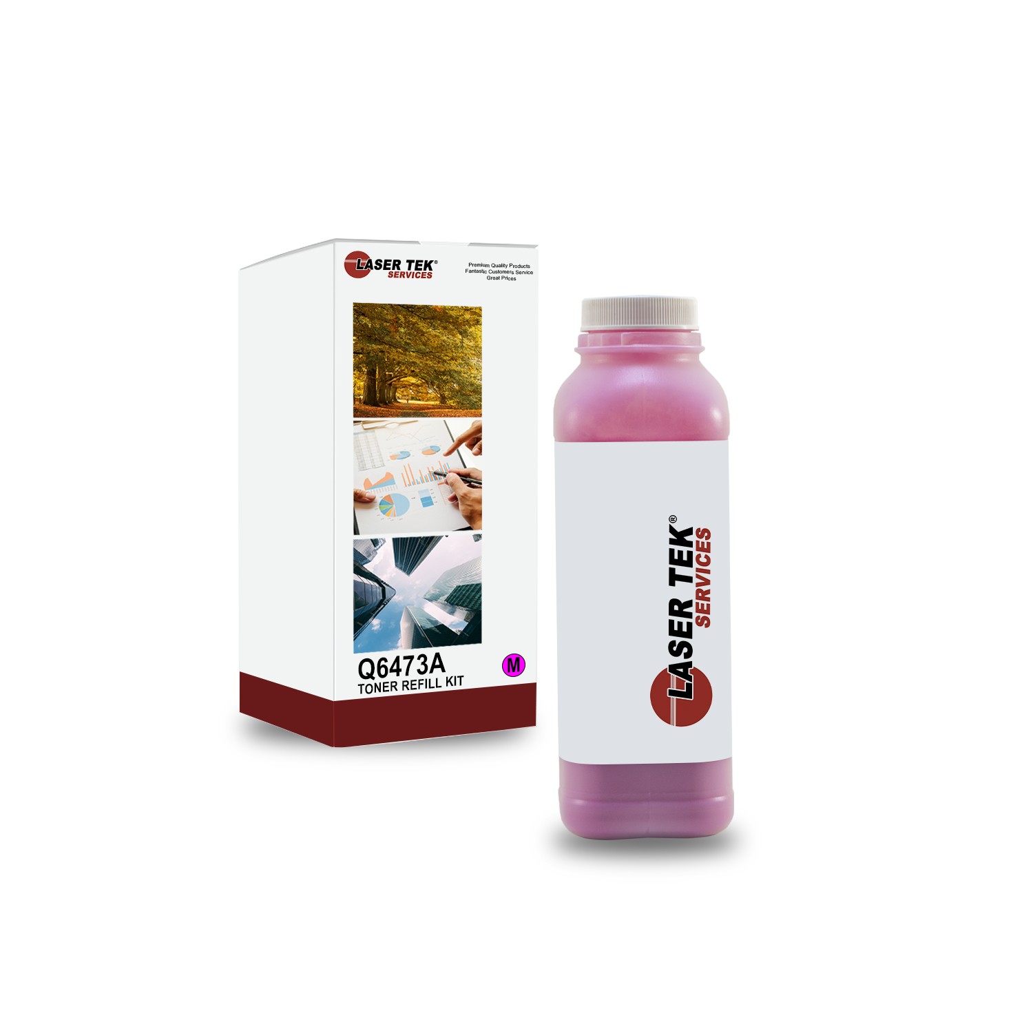 LTS 502A Q6473A Magenta Toner Refill Kit Compatible for HP LJ 3800 3800dn