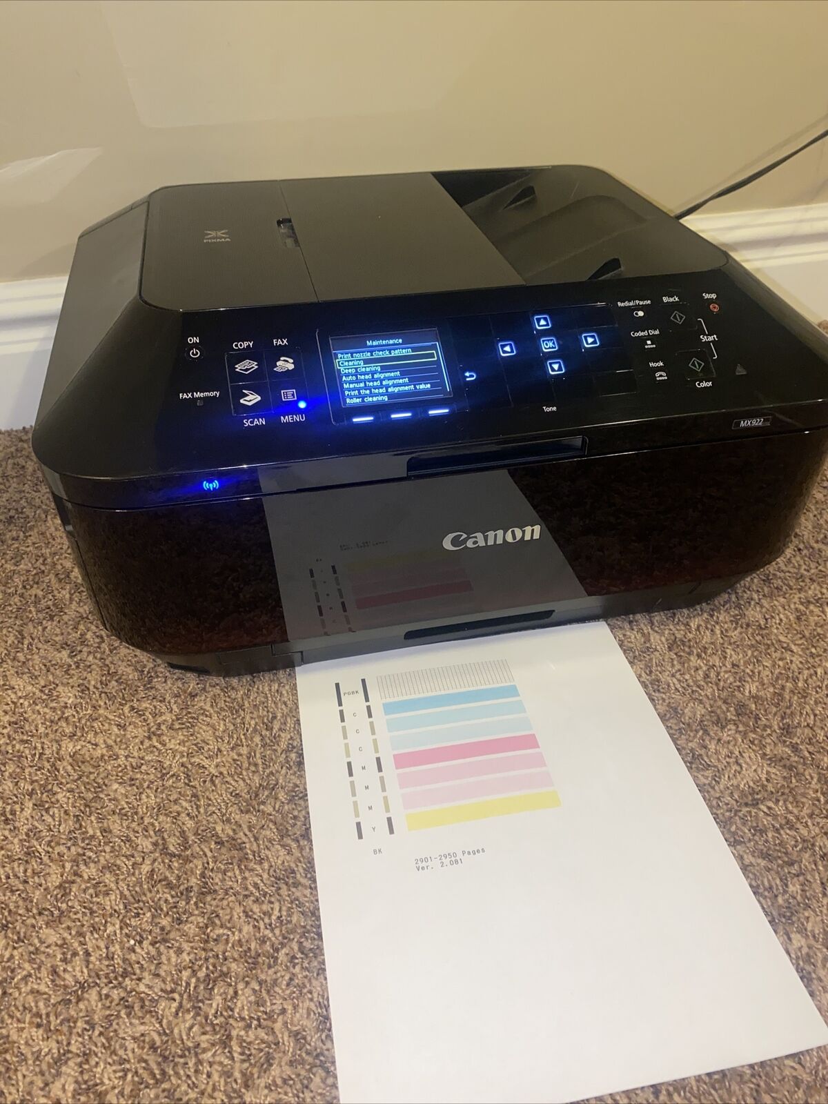 Canon PIXMA MX922 Wireless Office All-in-One Printer - 9600 dpi Color 3k pages