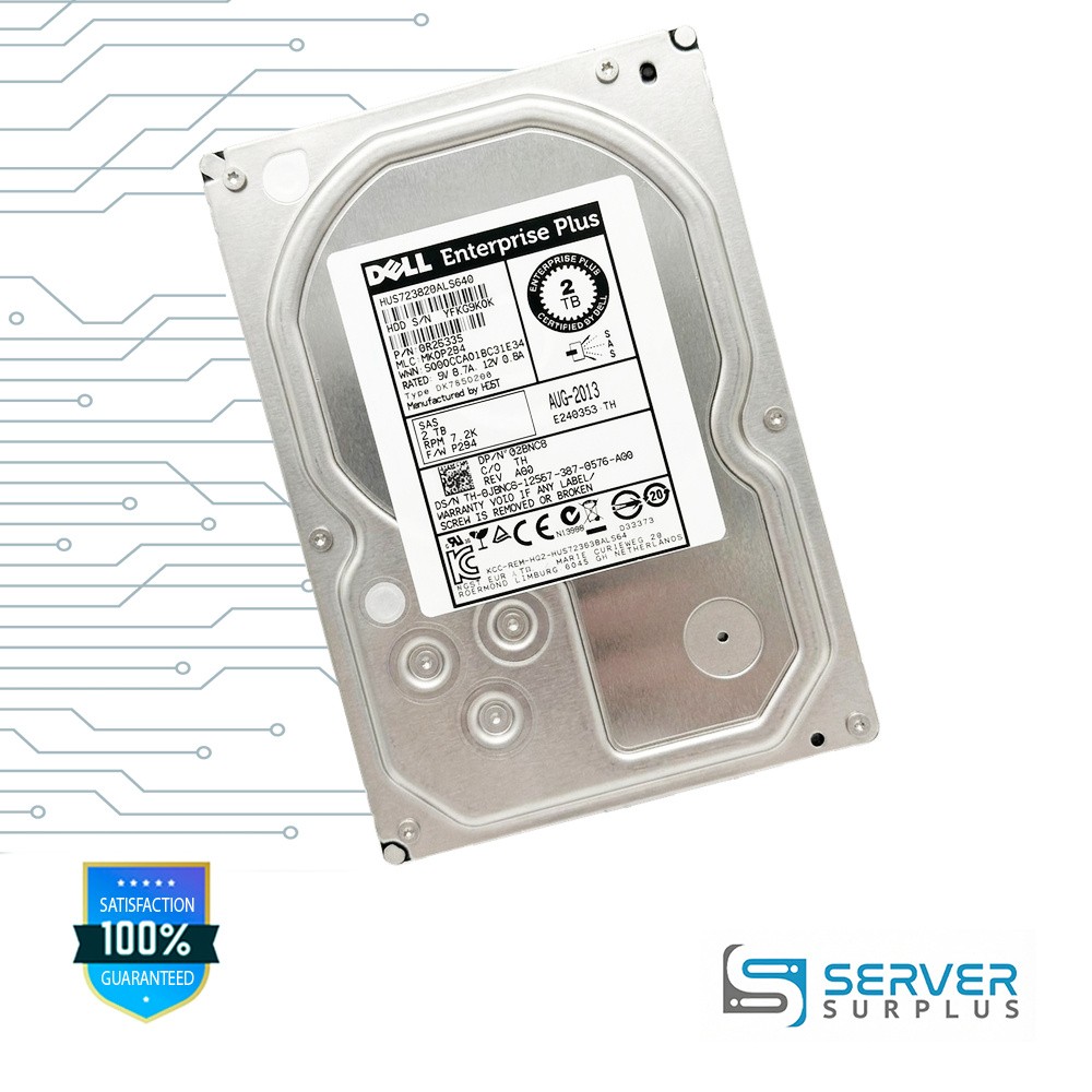HGST HUS723020ALS640 2TB SAS 7.2K RPM 3.5 in Enterprise HDD | 0B26335