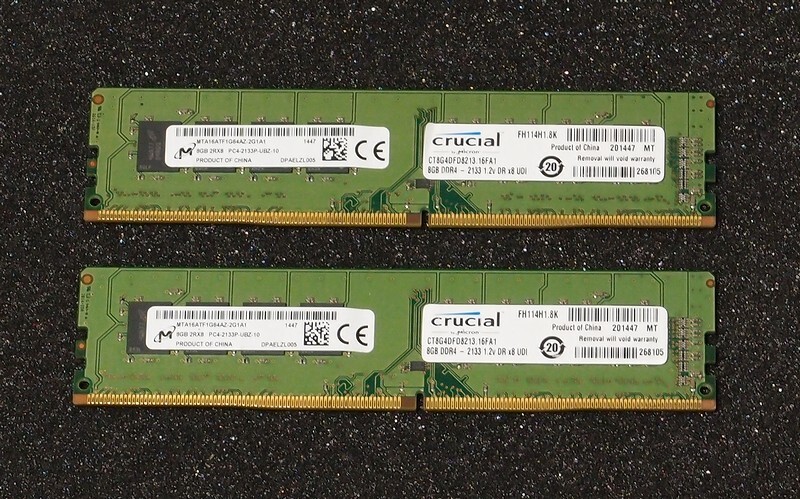 Crucial Micron 16GB (8GBx2) DDR4-2133 PC4-17000 Desktop Memory RAM