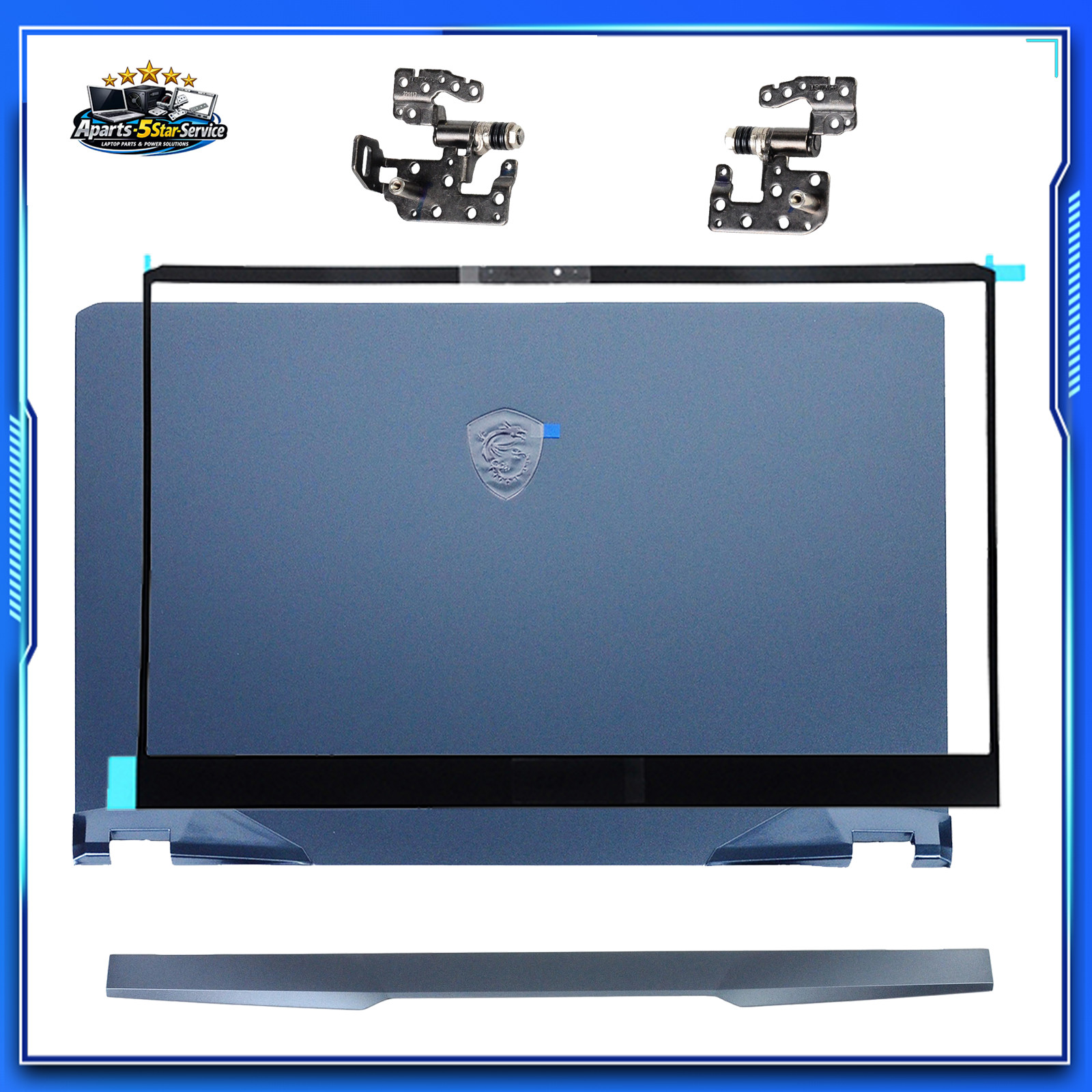 For MSI GE76 GP76 Raider MS-17K4 New LCD Cover Bezel Hinge Trim Set Laptop