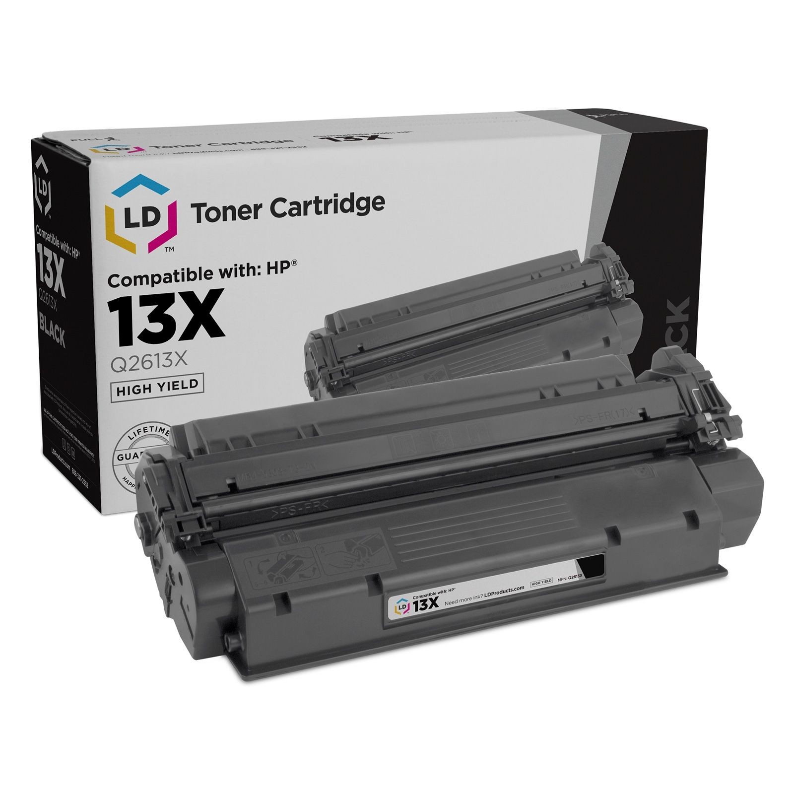 LD Replacement for HP 13X Q2613X High Yield Black Toner for 1300, 1300n & 1300xi