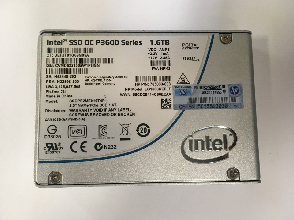 Intel DC P3600 1.6TB 2.5