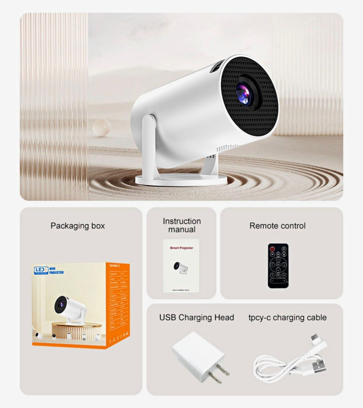 HY300 pro Portable Projector