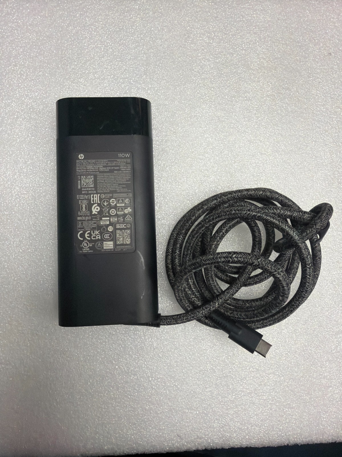 110W USB-C Laptop Charger Compatible with HP ZBook Firefly 16 G9 G10 T36-3