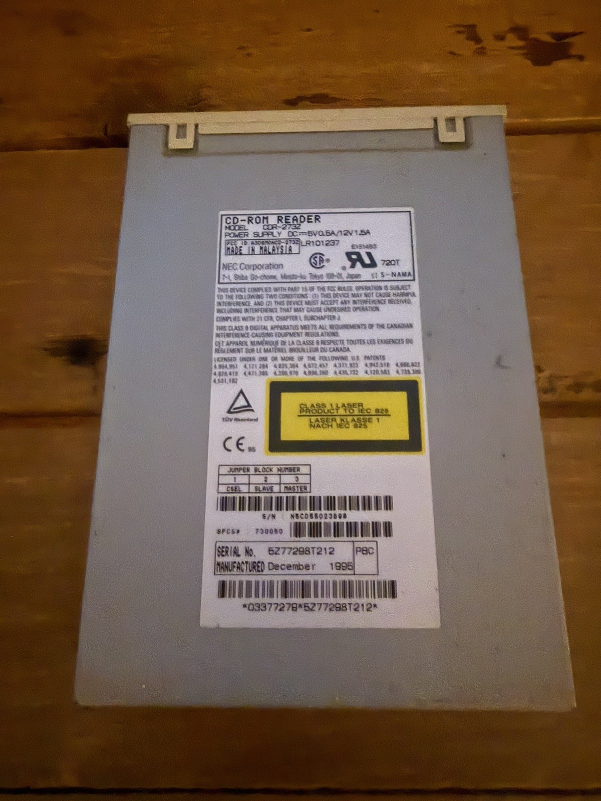 Nec CD-ROM Reader Cdr-273z