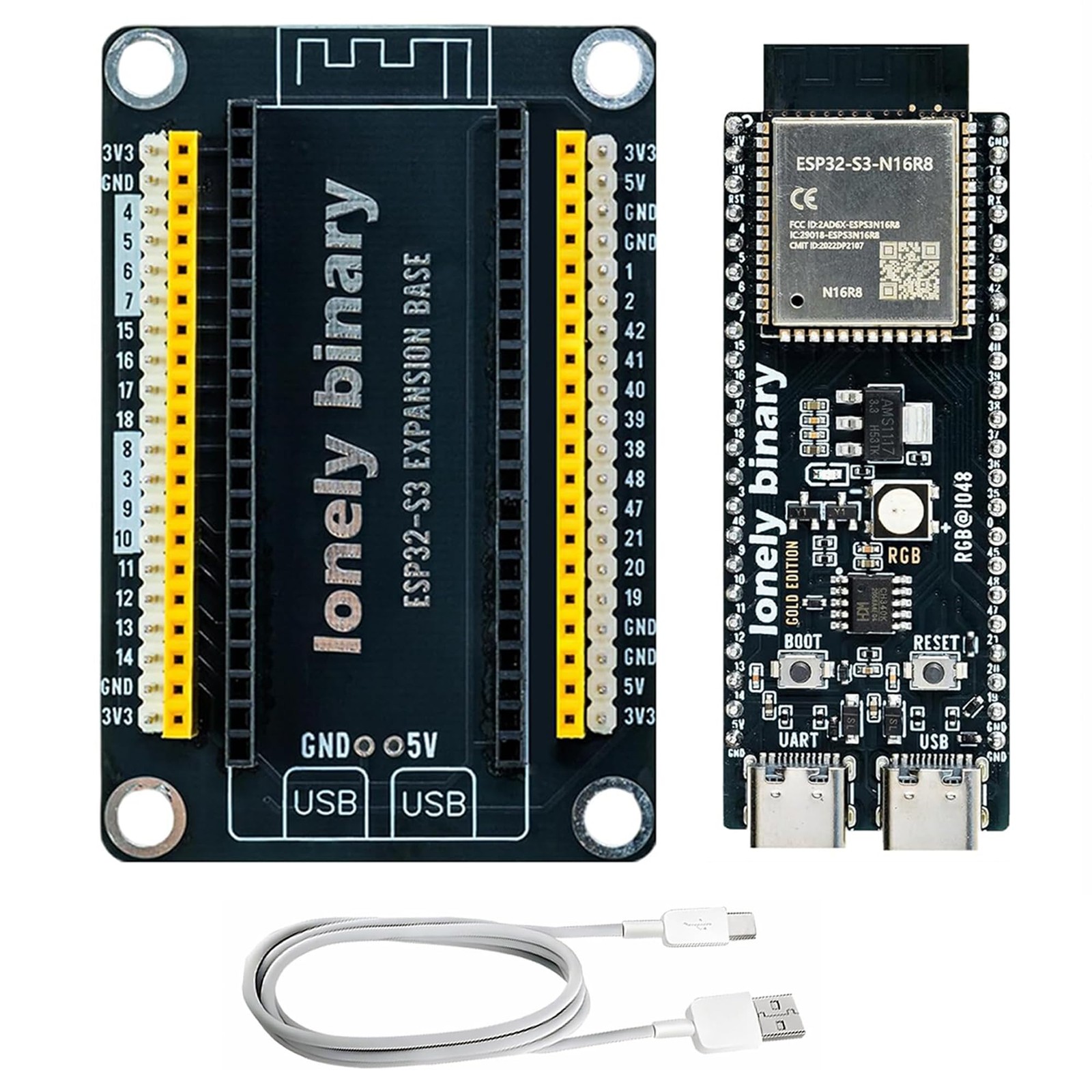 ESP32S3 N16R8 2.54mm Expansion Board Arduino IDE Development Module Parts
