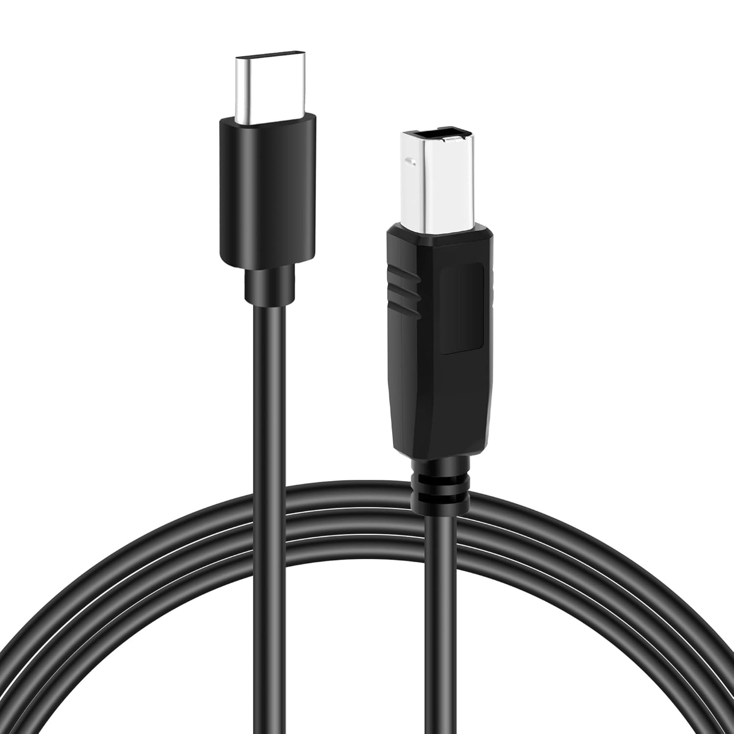Flexible 6Ft USB C to USB B Printer Cable for Macbook Pro/Air, Compatible