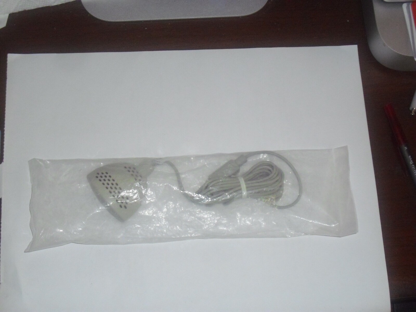 Apple PlainTalk Cable Consumer Microphone, 590-0670, New