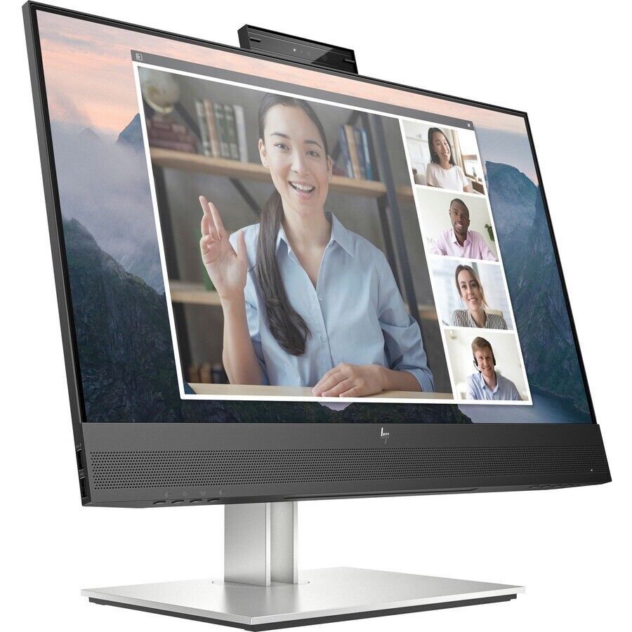 HP E24mv G4 23.8 inch IPS LCD Conferencing Monitor - Black/Silver (169L0AA#ABA)