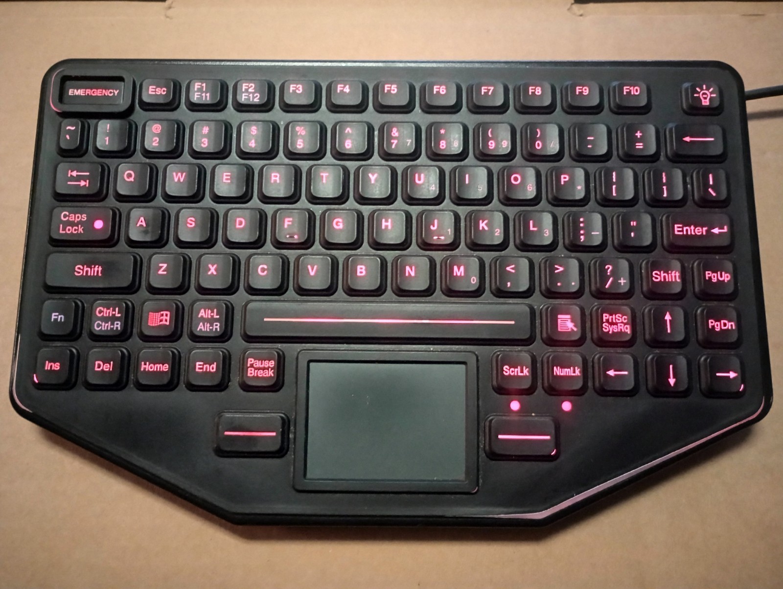 iKey SL-86-911-TP-USb-P Mountable Rugged Keyboard