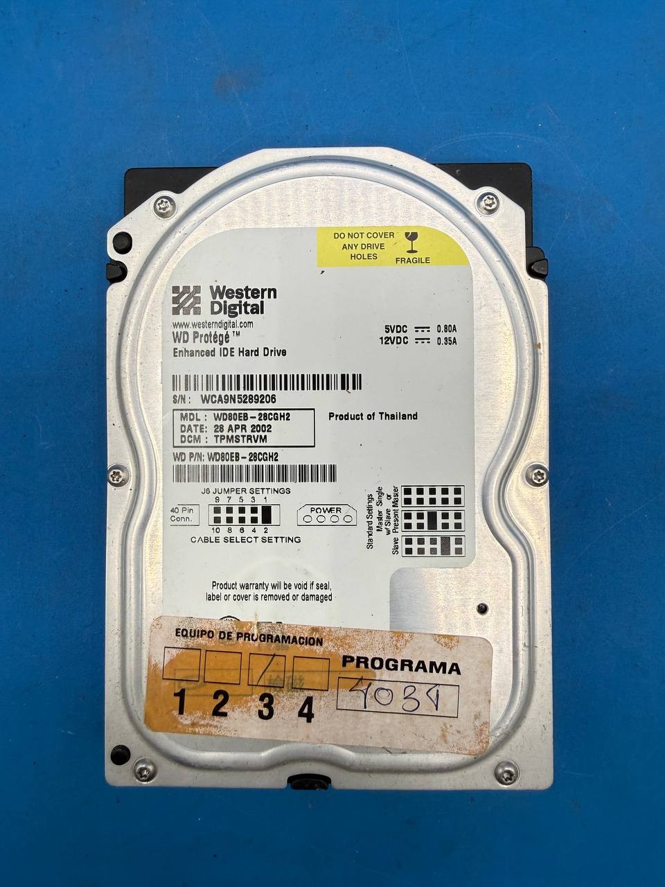 Western Digital WD Protege WD800EB 80GB 3.5 IDE PATA Hard Drive RE
