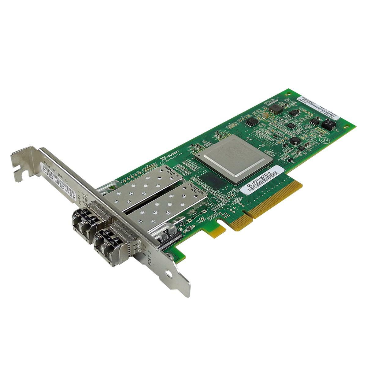 QLogic QLE2562-SUN FC Dual Port 8Gb PCI-E x8 Network Adapter PN 371-4325-02 FP