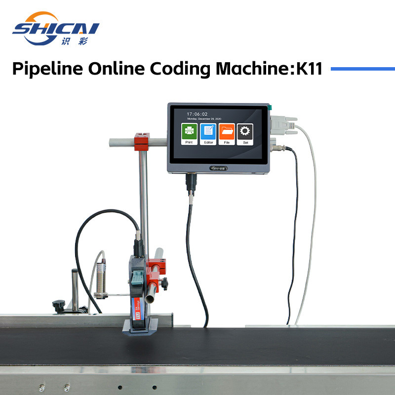 12.7mm Inline Inkjet without Conveyor Plastic Date Lot QR Barcode