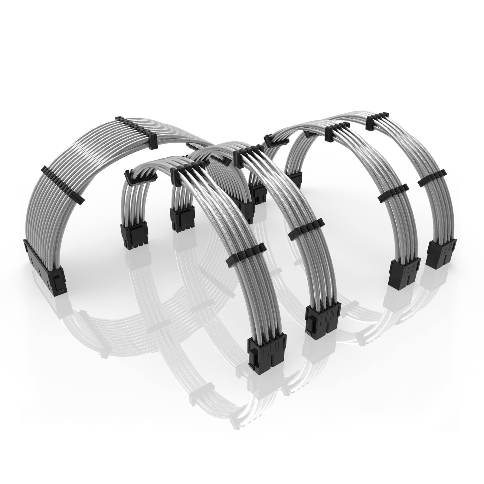 LINKUP - AVA 30cm PSU Cable Extension Sleeved Custom Mod GPU PC Braided