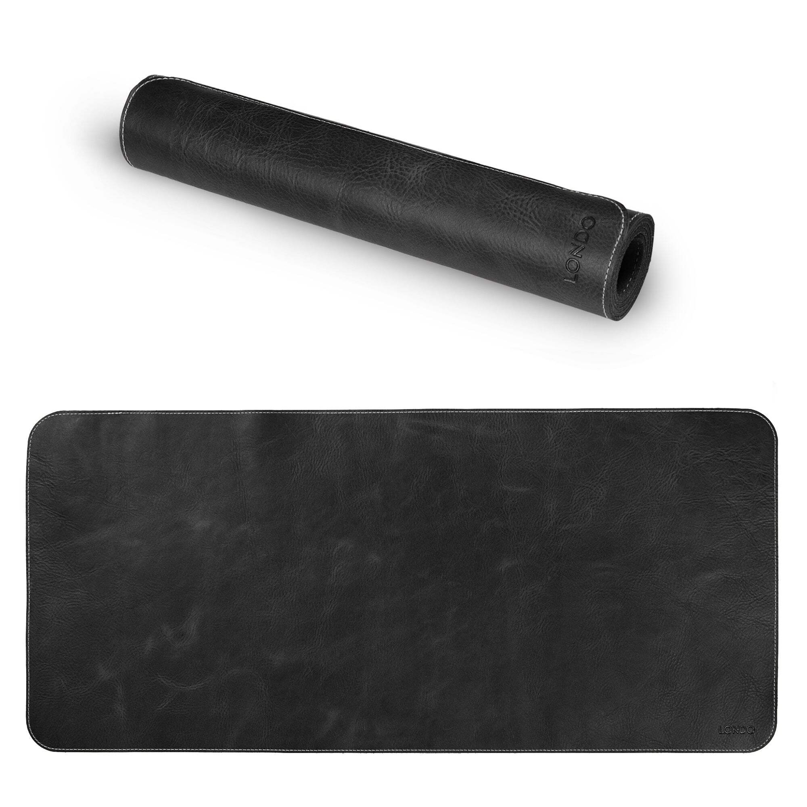 Personalized Top Grain Leather Extended Mouse Pad, Leather Office Desk Mat