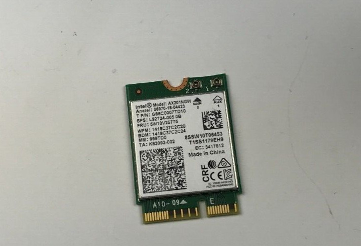 Intel AX201NGW Wi-Fi 6 NGFF M.2 BT5.1 Wireless Card for Lenovo ThinkPad E14