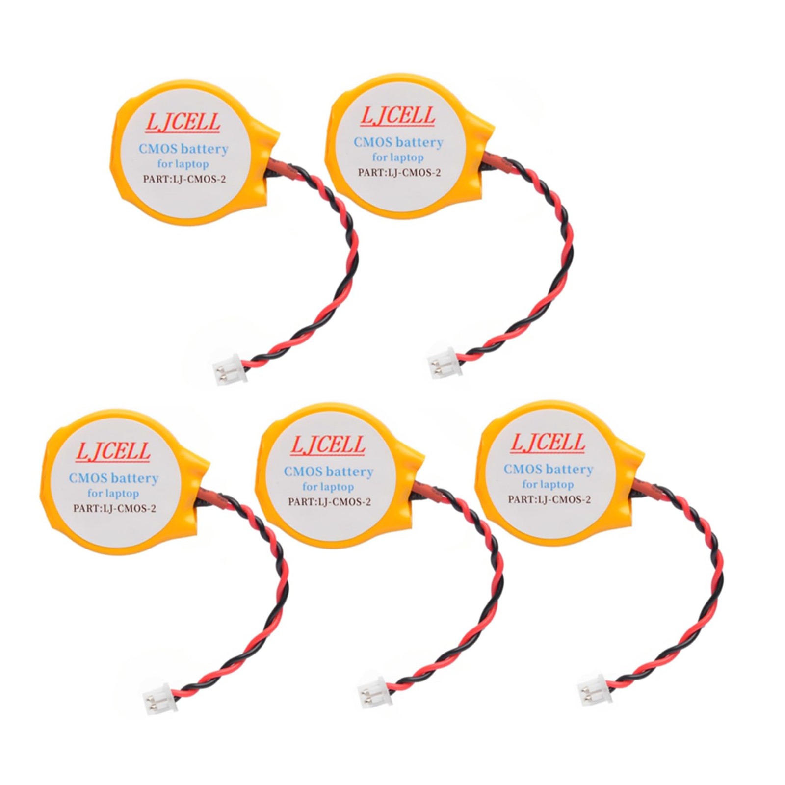 5PCS CMOS Battery for Intel NUC Laptop Backup PS2 PS3 BIOS RTC CR2032 Battery...