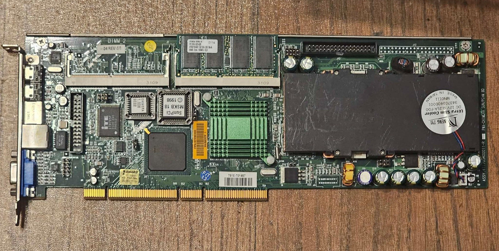 Retro Sun Microsystems SunPCi II Chimera Single PC+M Board Computer 411703400011
