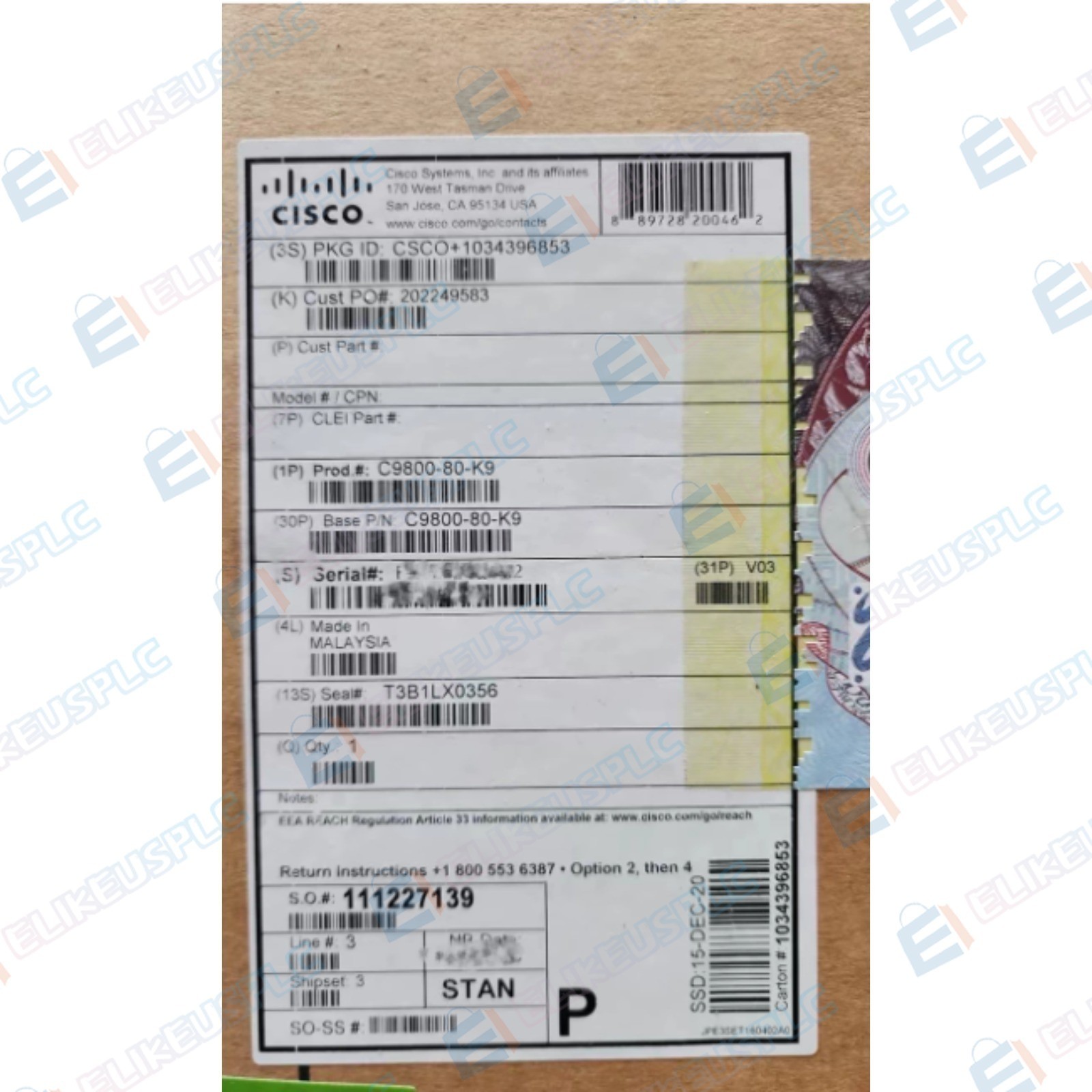 Cisco C9800-80-K9 Wireless LAN Controller Catalyst NEW   Expedited Shipping MMD0