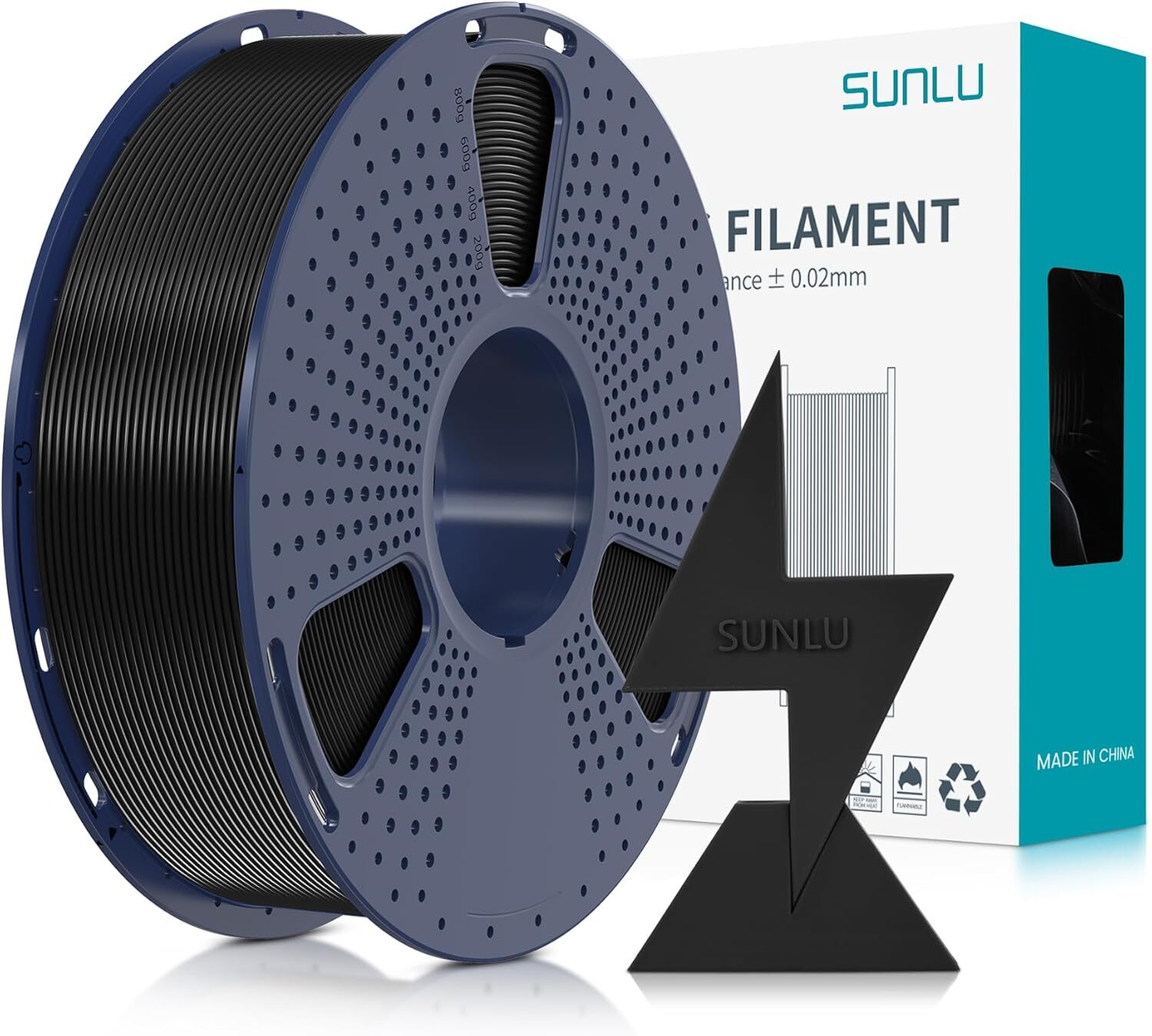SUNLU High Speed PLA 3D Printer Filament 1.75mm for 30-600mm/s 1KG Neatly Wound