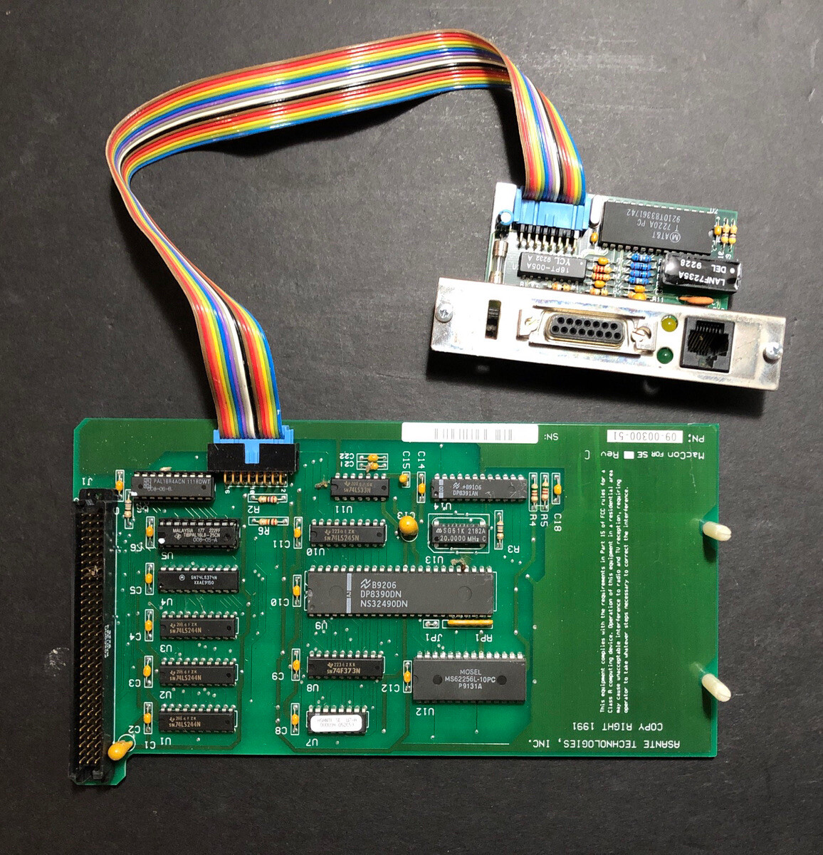 ASANTE MACCON SEE ETHERNET CARD FOR VINTAGE APPLE MACINTOSH SE