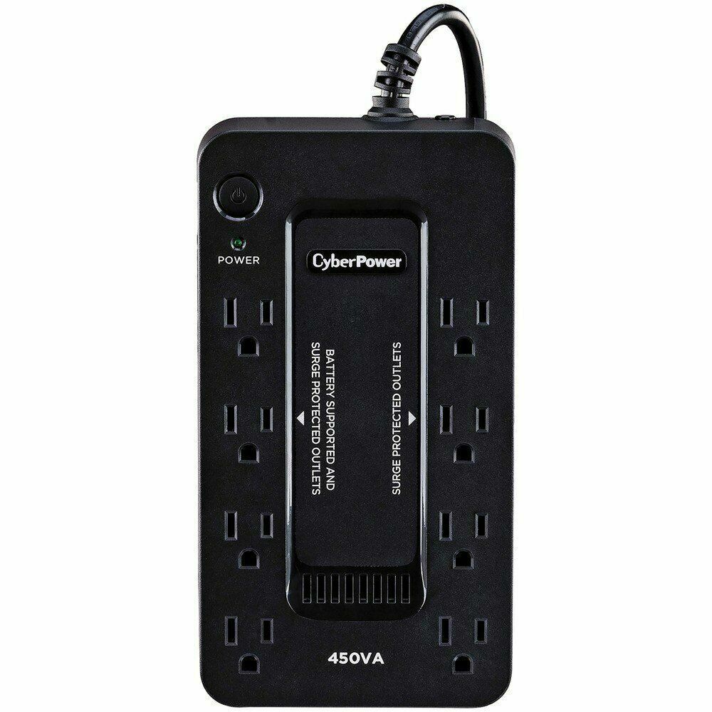 CyberPower UPS PC Battery Backup , 8 Outlets & 5 ft. Cord, Black
