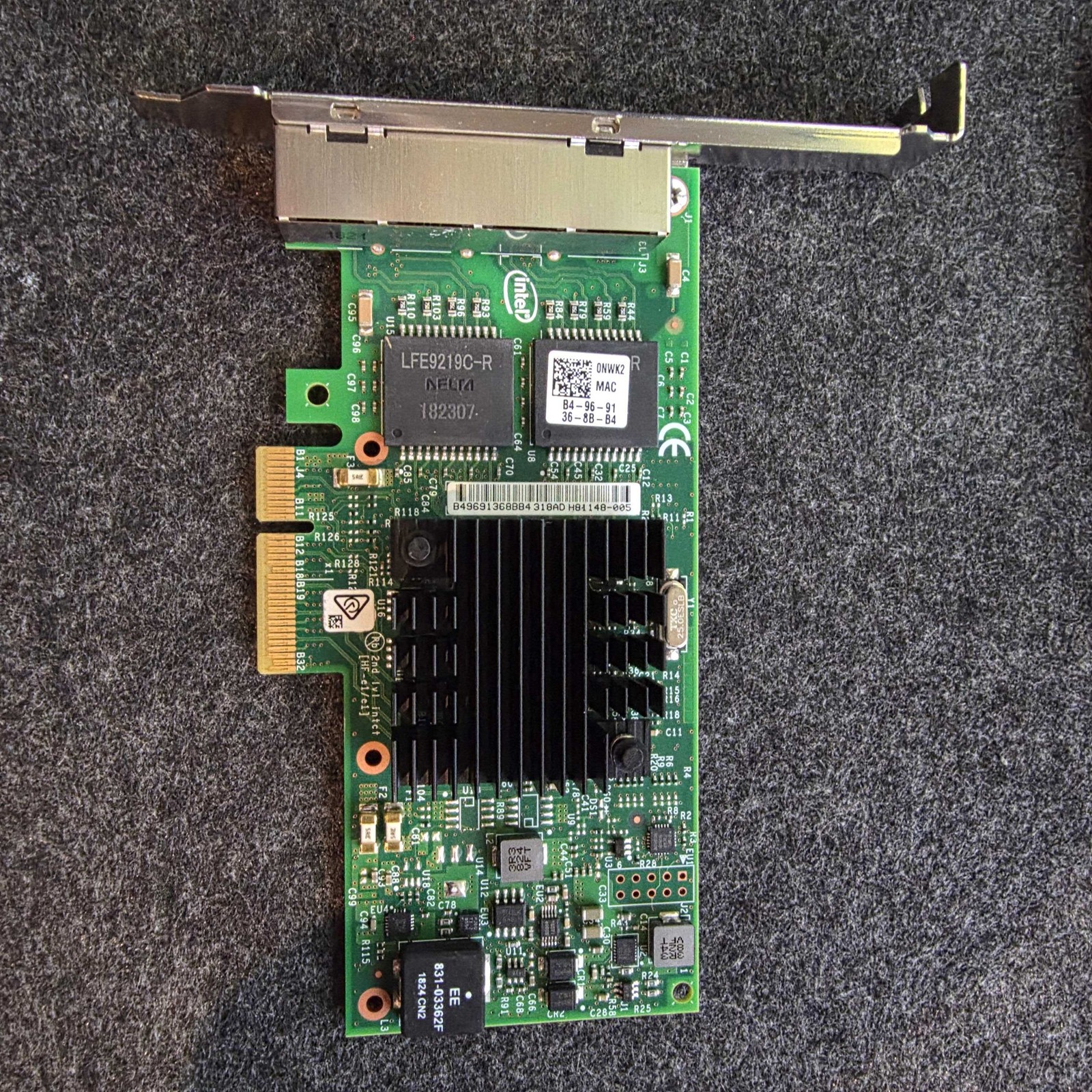 Dell 00NWK2 Intel i350-T4 Quad Port 1GbE PCIe Adapter RJ45 Full Height