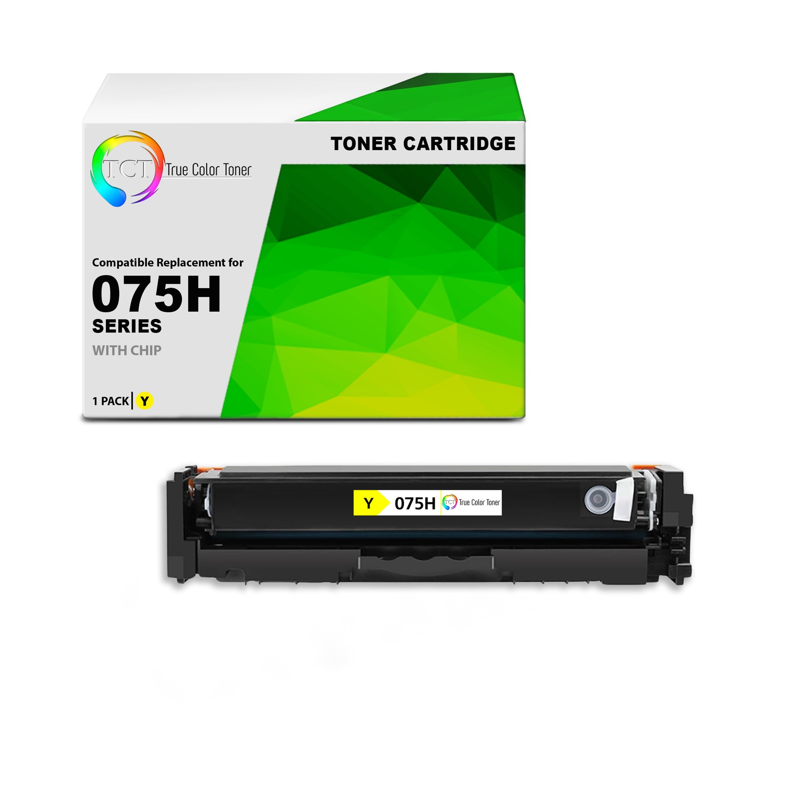TCT Compatible HY Yellow Toner Cartridge Replacement for Canon 075H – 1-Pack