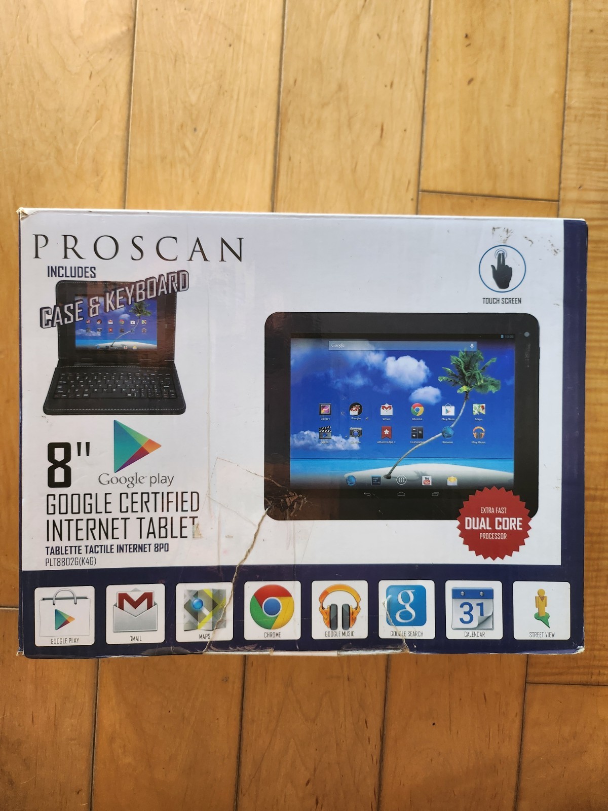 PROSCAN TABLET 8" SCREEN  NEW  PLT8802G