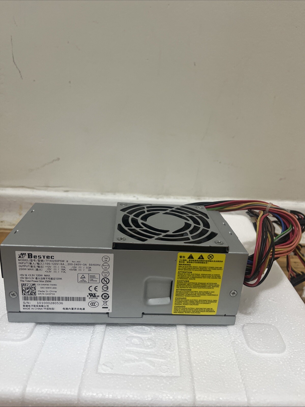 Bestec 250WATT POWER SUPPLY PSU