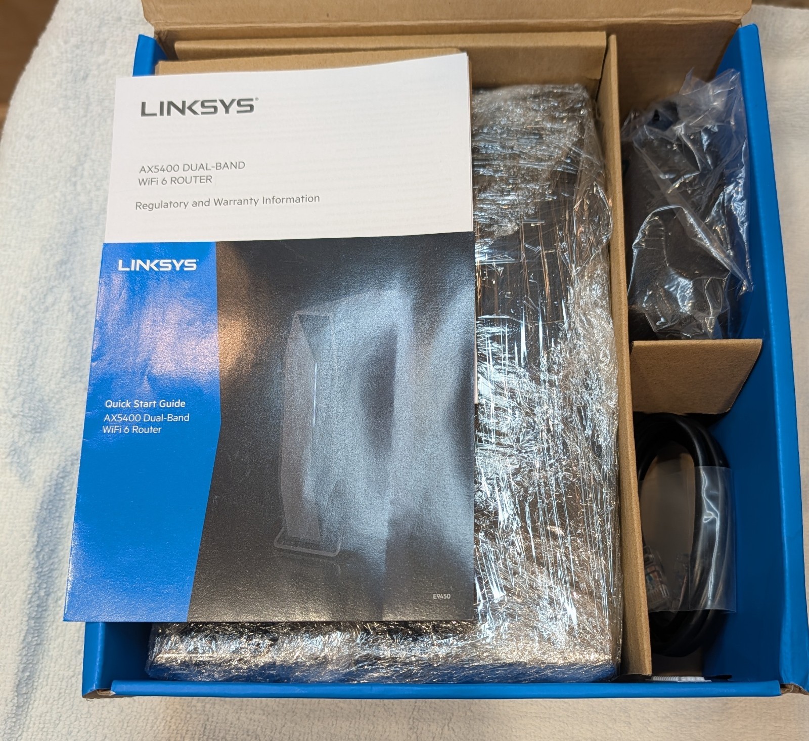 Linksys AX5400 Dual-Band  WIFI 6 Router - Upto 5.4Gb- 2800 Square feet- Tested &
