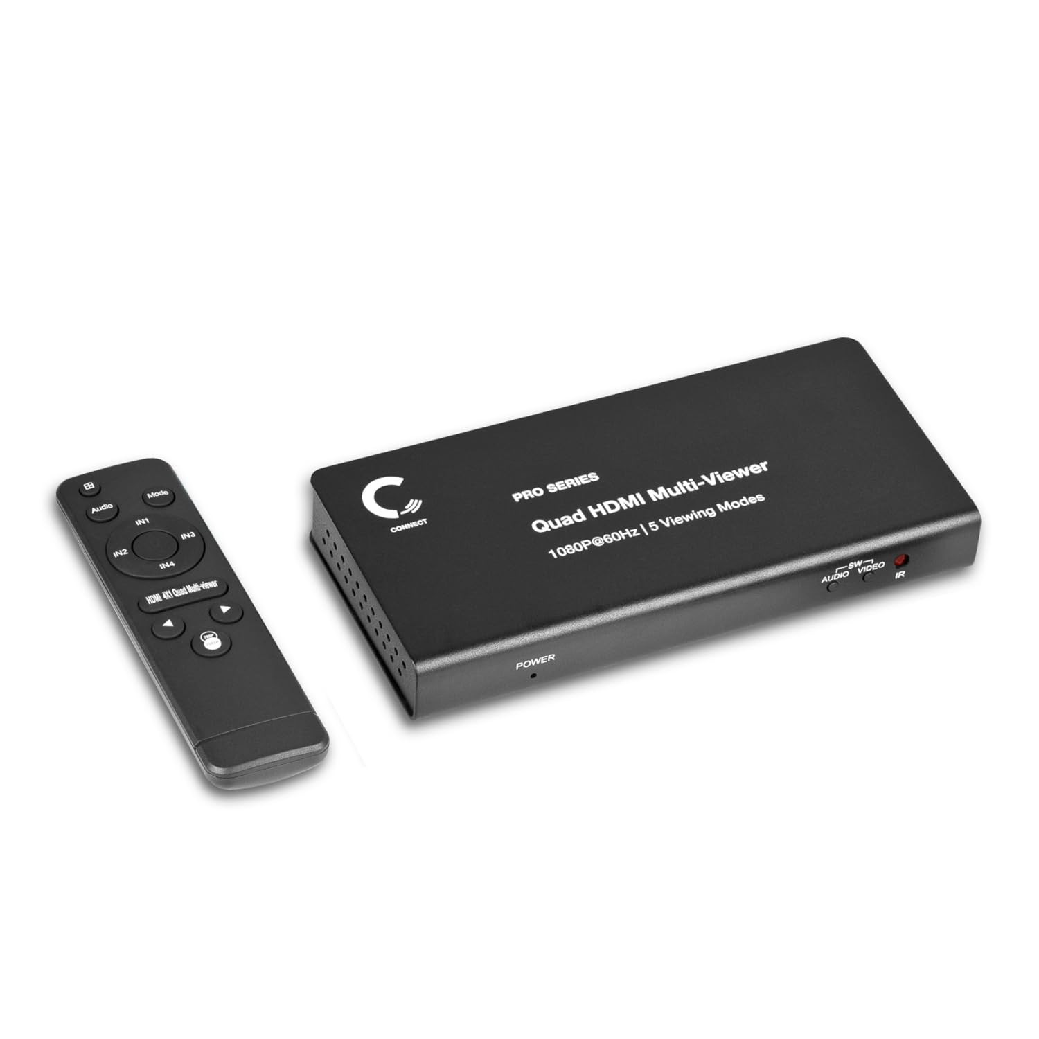 4 Ports Quad HDMI Multi-Viewer/Screen Divider/Switch | 1080p @ 60Hz | 5 Viewi...