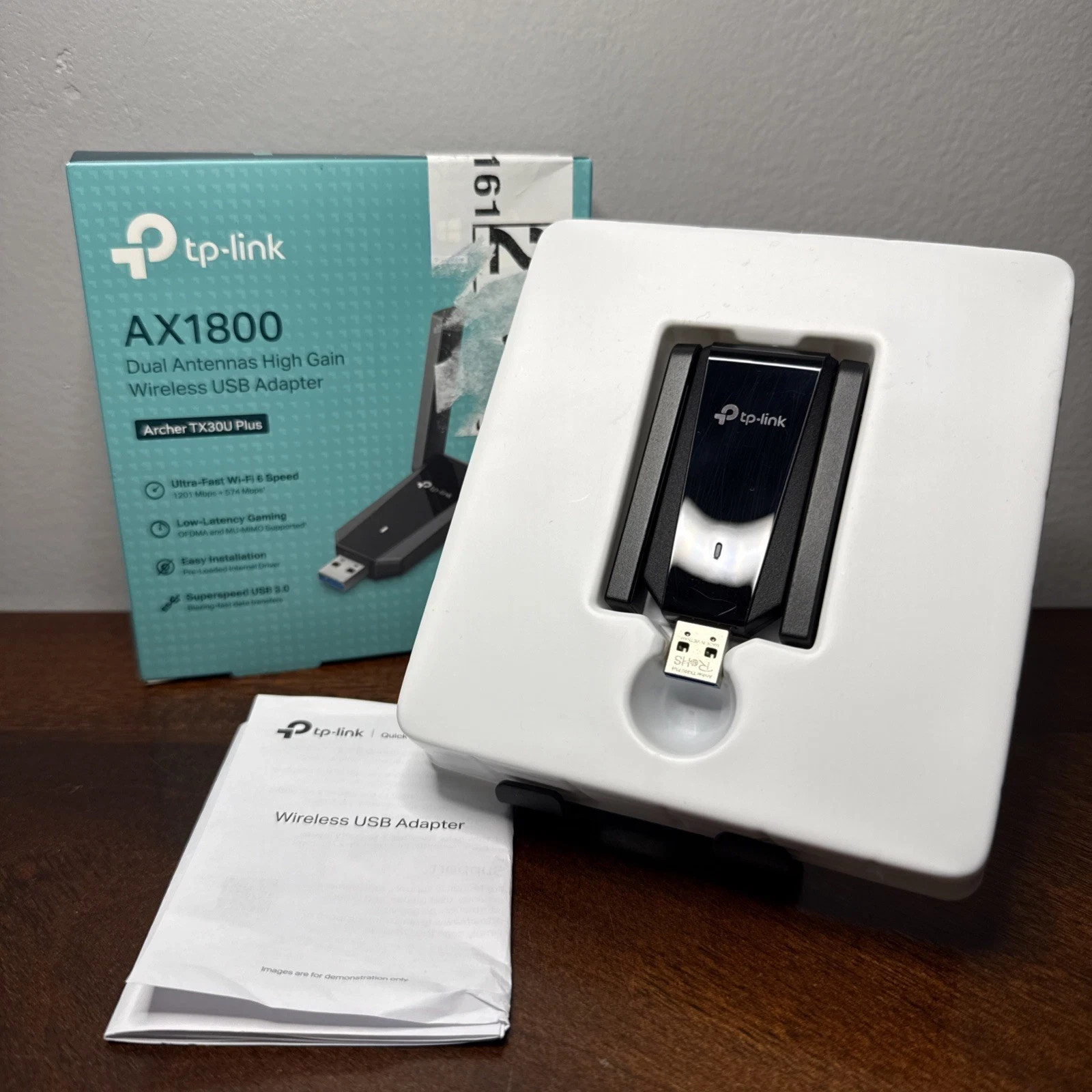 TP-Link AX1800 WiFi 6 USB 3.0 Wi-Fi Adapter Archer TX30U Plus New/Open Box