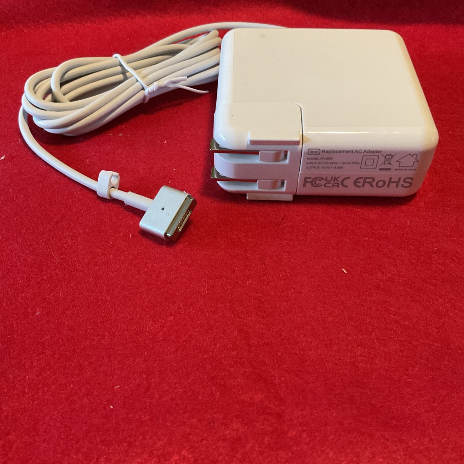 Replacement AC Adapter Charger 60 W Model A60 for MacBook T-tip