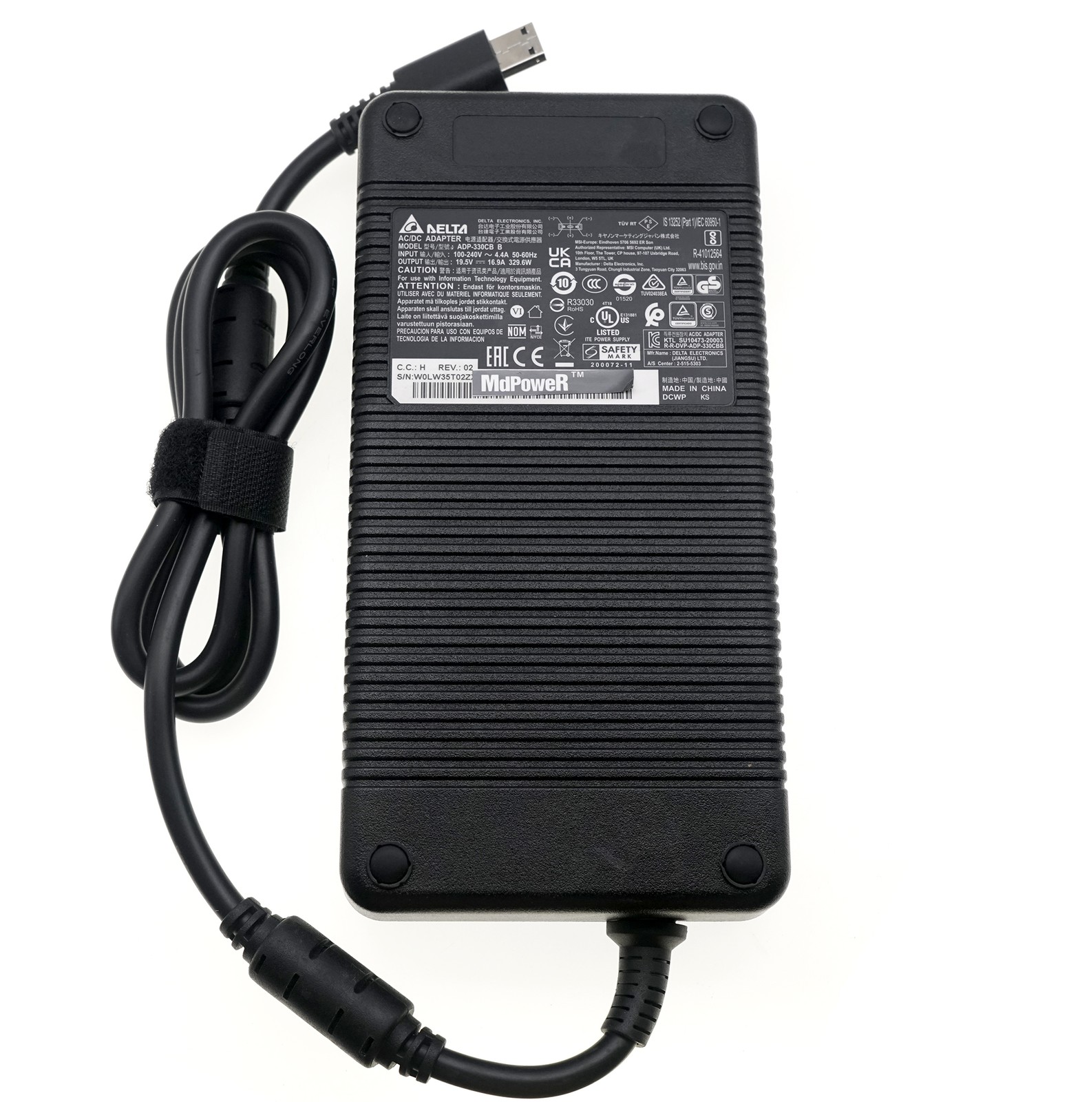 Original Delta 330W AC Adapter Charger For MSI Vector GP68HX GP66HX GP76HX 12UGS